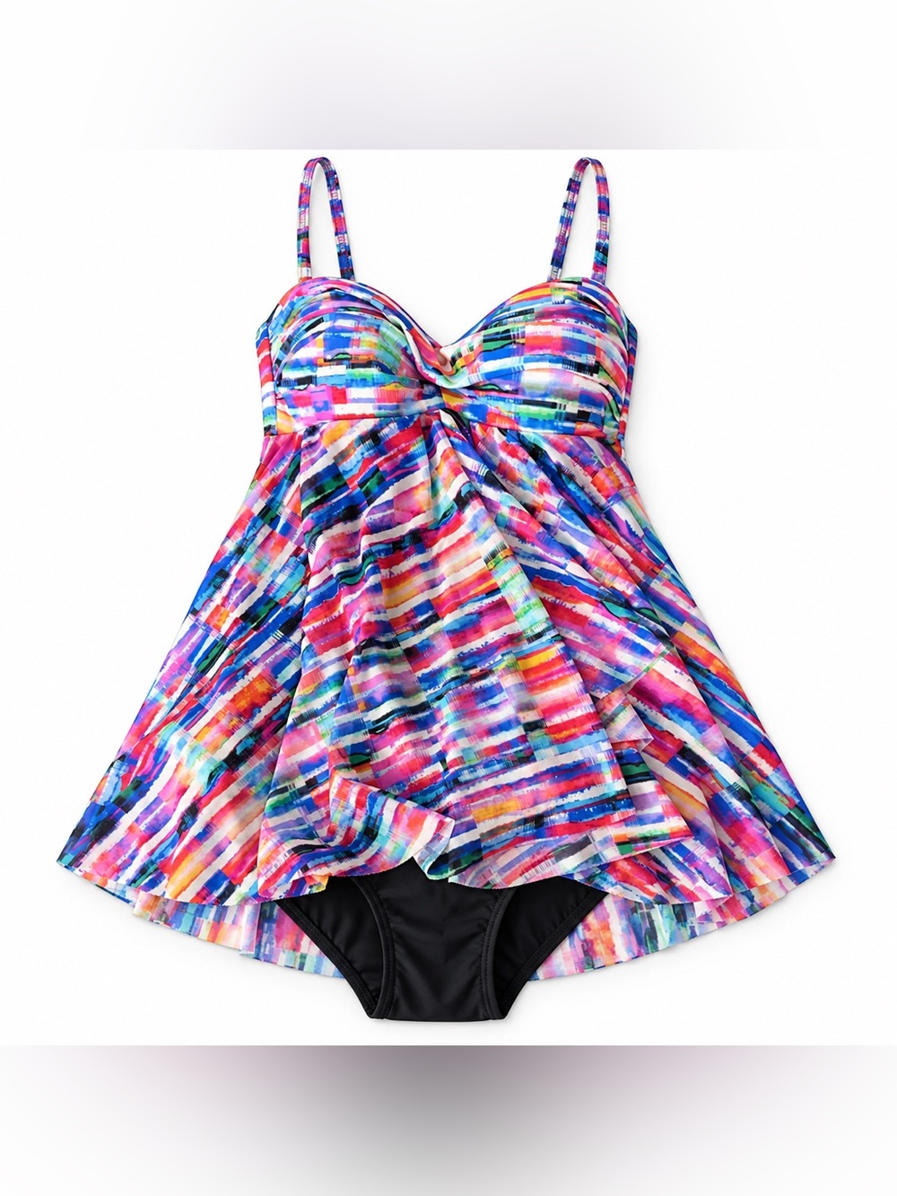 Profile by Gottex Women’s Multicolor Swimdress One Piece Swimsuit, size 6 NWT